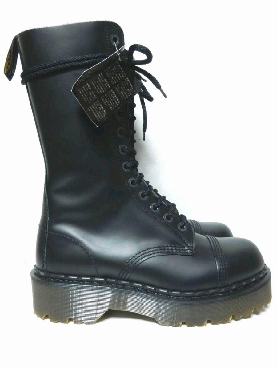 Rare Dr. Martens Men's Black Leather Boots UK8/US9, 13/14