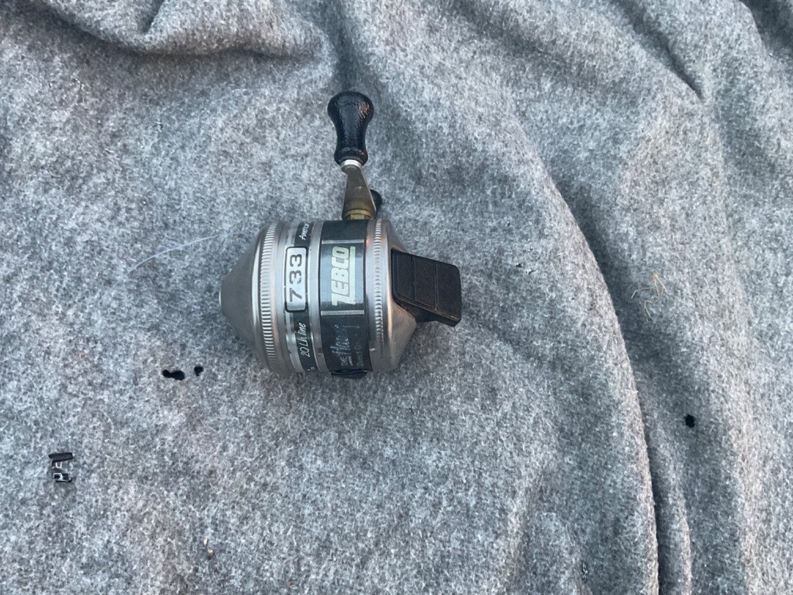 Pair of Vintage Zebco 733 The Hawg Direct Drive Spincasting Reels Made