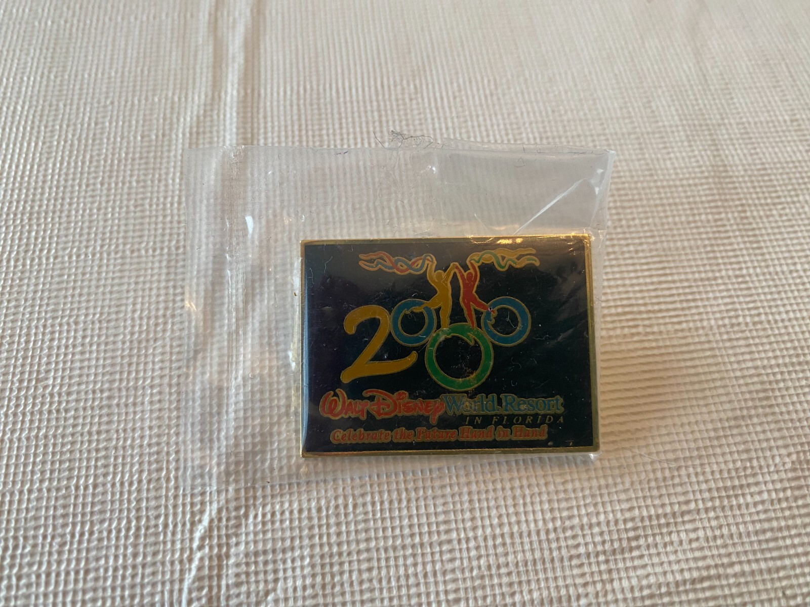 Celebrate The Future Hand in Hand - 2000 Dancers Rectangle Disney Pin 1