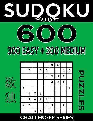 sudoku book challenger sudoku book 600 puzzles 300 easy and 300