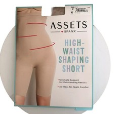 Spanx Assets By Spanx Shaping Shorts High Waist Mid-Thigh Nude Sealed Sz 2