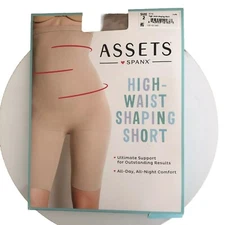 Spanx Assets By Spanx Shaping Shorts High Waist  Mid-Thigh Nude Sealed Sz 2