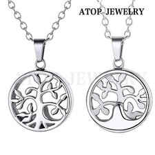 3D Tree of Life Urn Necklace For Ash Cremation Jewelry Pendant Keepsake Memorial