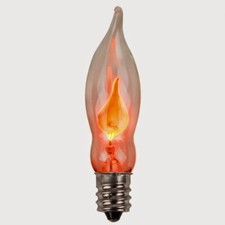 Flickering Flame Candelabra C7 Socket Light Bulb 3w Realistic Candle Flicker E12