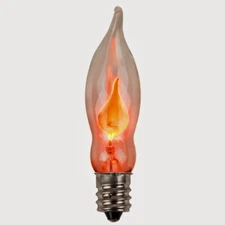 Flickering Flame Candelabra C7 Socket Light Bulb 3w Realistic Candle Flicker E12