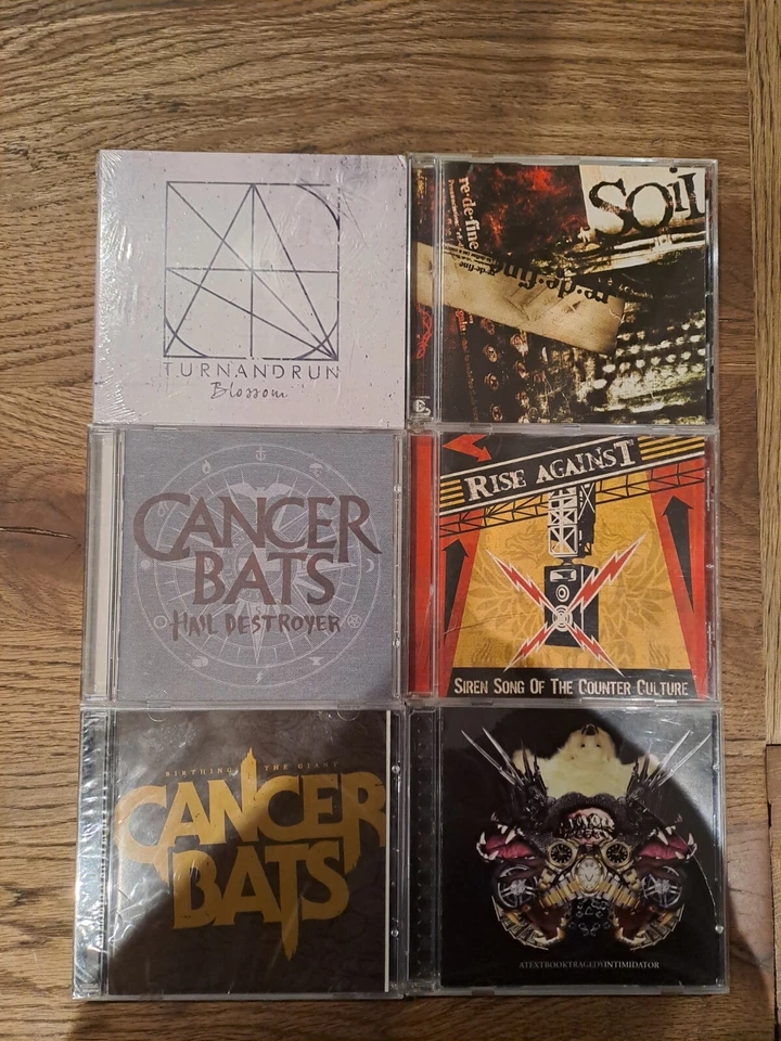 JOB LOT CD Cancer Bats Rise Against Soil Metal Hardcore Emo Rock VG++ Foto 2 de 3