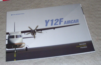 AVIC INTERNATIONAL of China Y12F AIRCAR REGIONAL AIRCRAFT BROCHURE Not dated