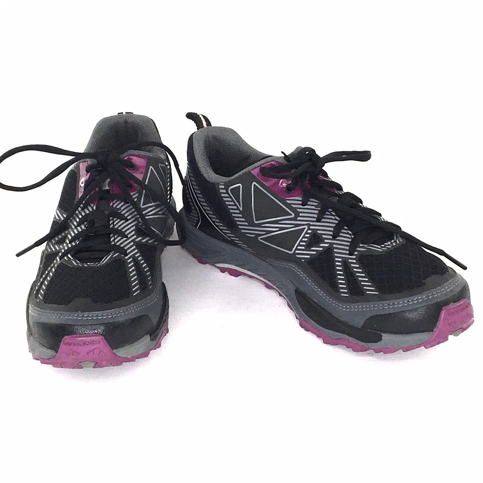 Zapatos de ciclismo de montaña Pearl Izumi gris/negro/rosa x-Alp Seek VII talla EE. UU. 11,5/42 Foto 2 de 4