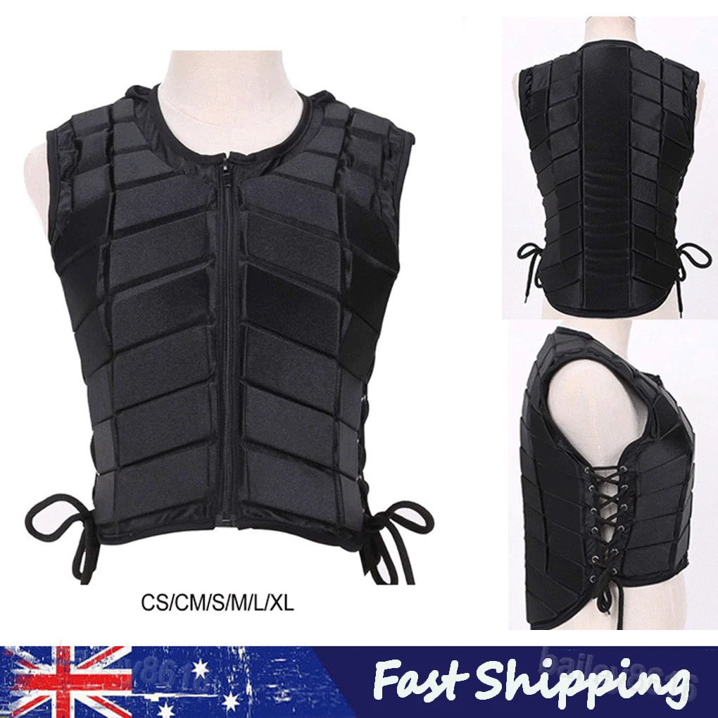 Unisex Equestrian Vest Horse Riding Training Waistcoat Body Protector Safety