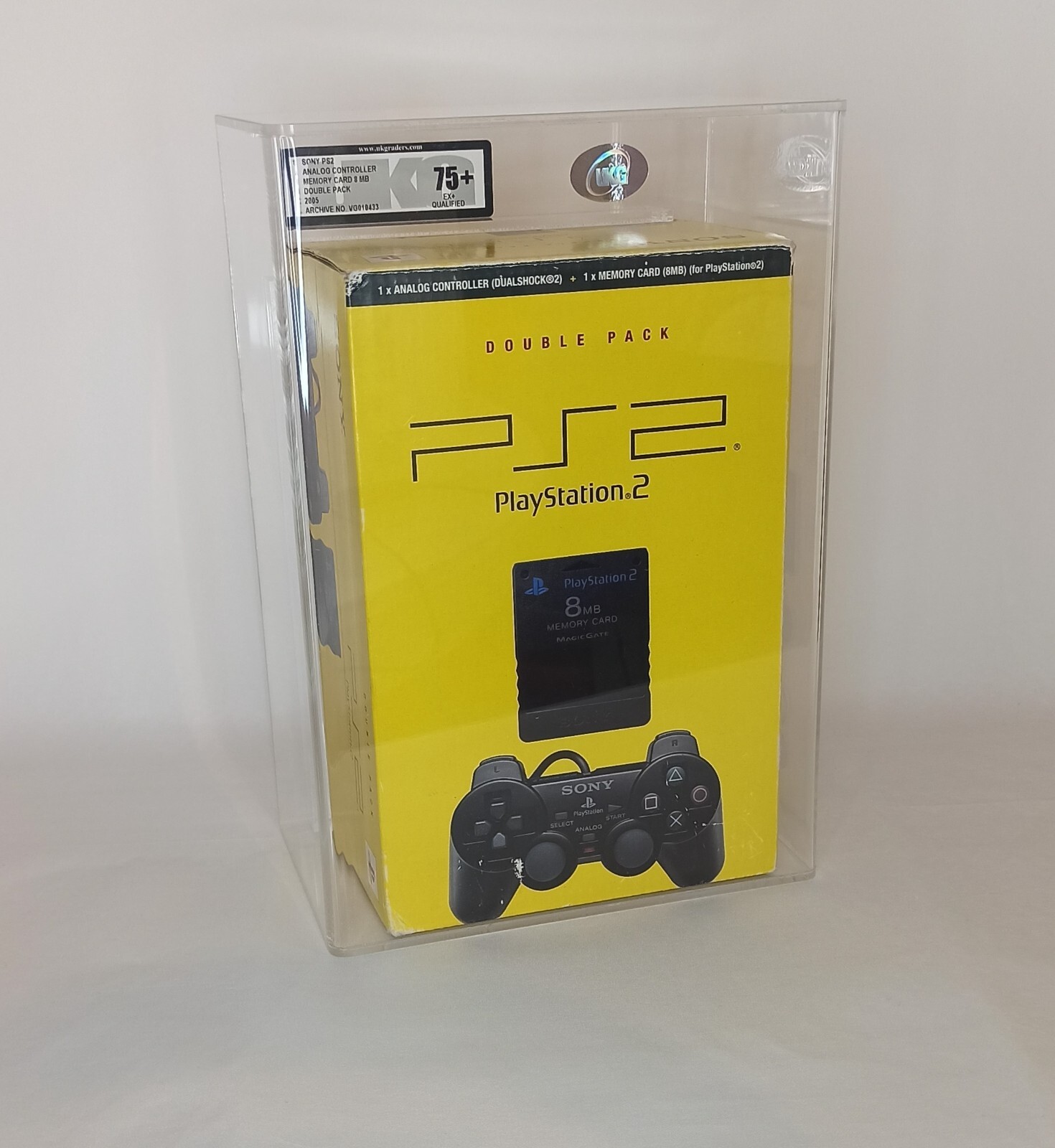 Double Pack PS2 Neuf sous Blister Rigide avec Manette Noire et Carte Mémoire