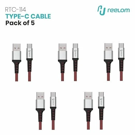 2 Pack Flexible 6 ft USB-C Charging Cable Fast Charging Durable Heavy Duty 5 - Image 2 of 4