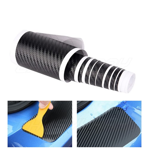 PARA VOLVO XC60 COCHE PARACHOQUES TRASERO CUBIERTA PROTECTOR ANTIARAÑAZOS Fibra de Carbono - Imagen 3 de 14