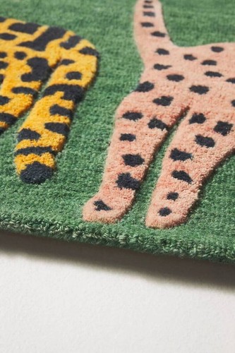 Cat Walk Tufted Wool Area Rug | Artistic Hand-Tufted Wool Rug | Soft Area Rugs - Picture 2 of 3