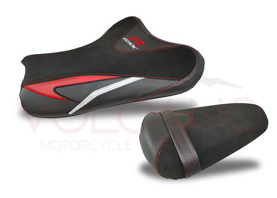 Suzuki GSX R 1000 2005-2006 Vulkan Design Sitzbezug Rot S024cA732 Rutschfest