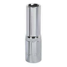 Image of Sealey WallDrive Socket 13mm Deep 1/2"Sq Drive Fully Polished - SP1213D