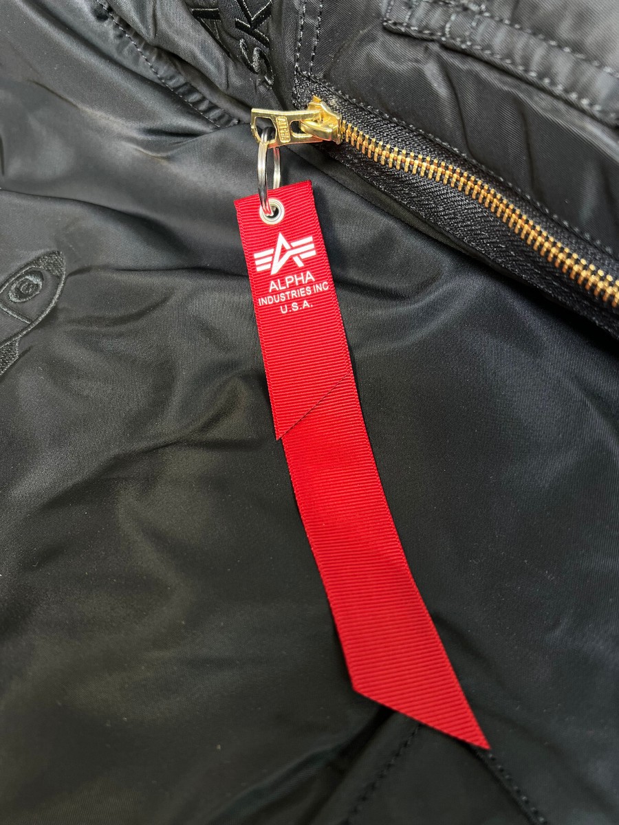 Alpha Industries MA1 Reversible Black Orange Rocket Flight