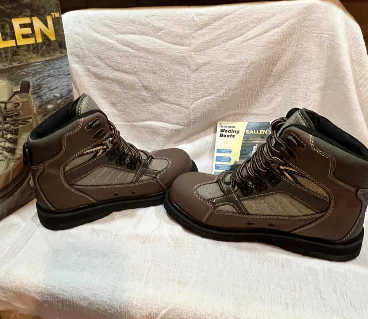Allen Wading Fly Fishing Boots Men\'s Size 8 Brown Green Outdoor Summer Classic Men main image 4