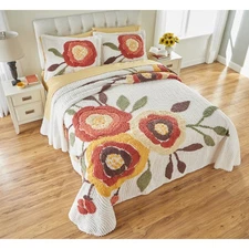 BrylaneHome Bloom Chenille Bedspread
