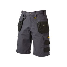 DeWalt Cheverley Lightweight Grey Polycotton Holster Work Shorts  Waist 34"