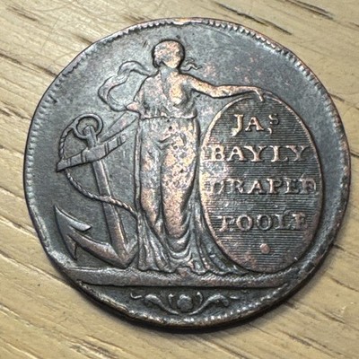 1795 Prosperity To The Town Of Poole Bayly Draper British Condor Token 1/2p