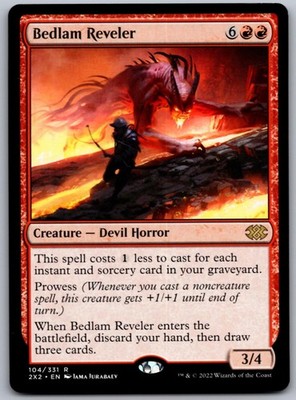 Bedlam Reveler 104 R Double Masters 2022 Magic: The Gathering NM
