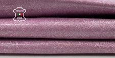 PATENT PINK PEARLISED Thick Italian Goatskin Goat leather hide 6sqf 1.2mm #C5515