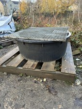 preformed pond outdoor liner moulded plastic with metal grid