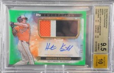 2024 Topps Inception Heston Kjerstad Autographed Patch Green /99 BGS 9 Orioles