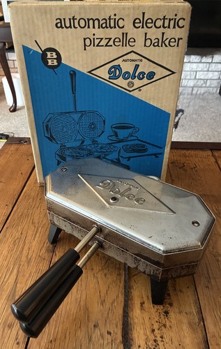 Vintage Dolce 300-EP Electric Pizzelle Baker US Made