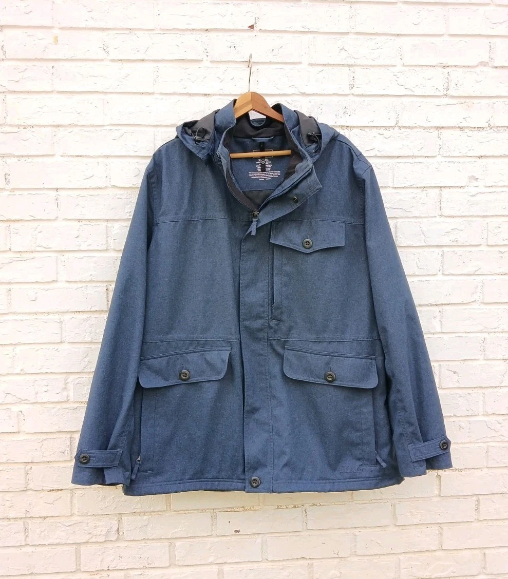 L.L. Bean Shell Jacket Mens Size XL Blue Windbreaker