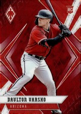 2021 Panini Chronicles #11 Daulton Varsho Phoenix Ruby Wave #/199