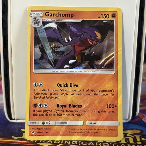 Garchomp 62/131 Holo Rare Forbidden Light Pokemon Card 