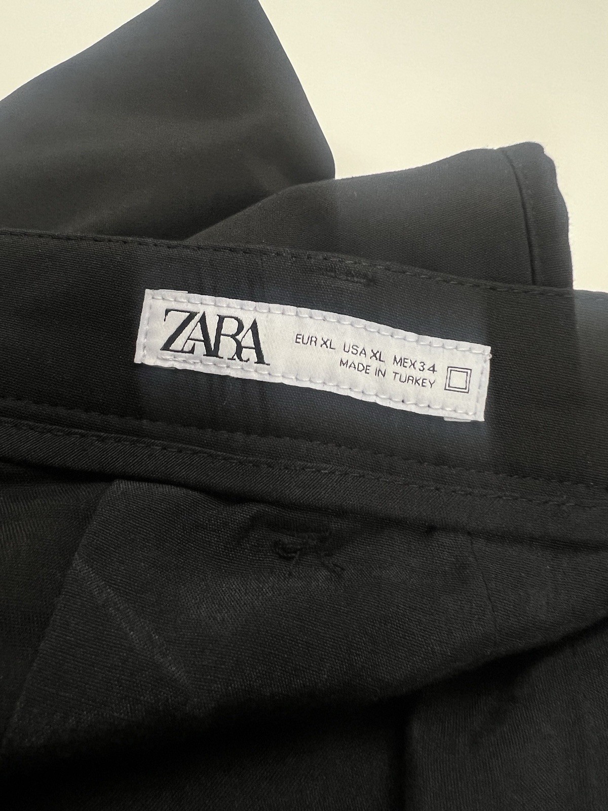 ZARA Pants Black Men’s XL Dress Slacks Bruce Wayne Style Classic See Pics 4 Dim thumbnail 12