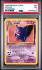 1999 POKEMON FOSSIL 1ST EDITION #20 GENGAR PSA 7