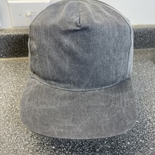 Vintage Blank Trucker Hat Cap Snapback NWOT Gray Head Shots By KC Caps