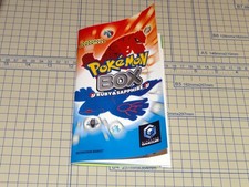 Pokemon Box Ruby and Sapphire Custom Reprinted Gamecube Manual