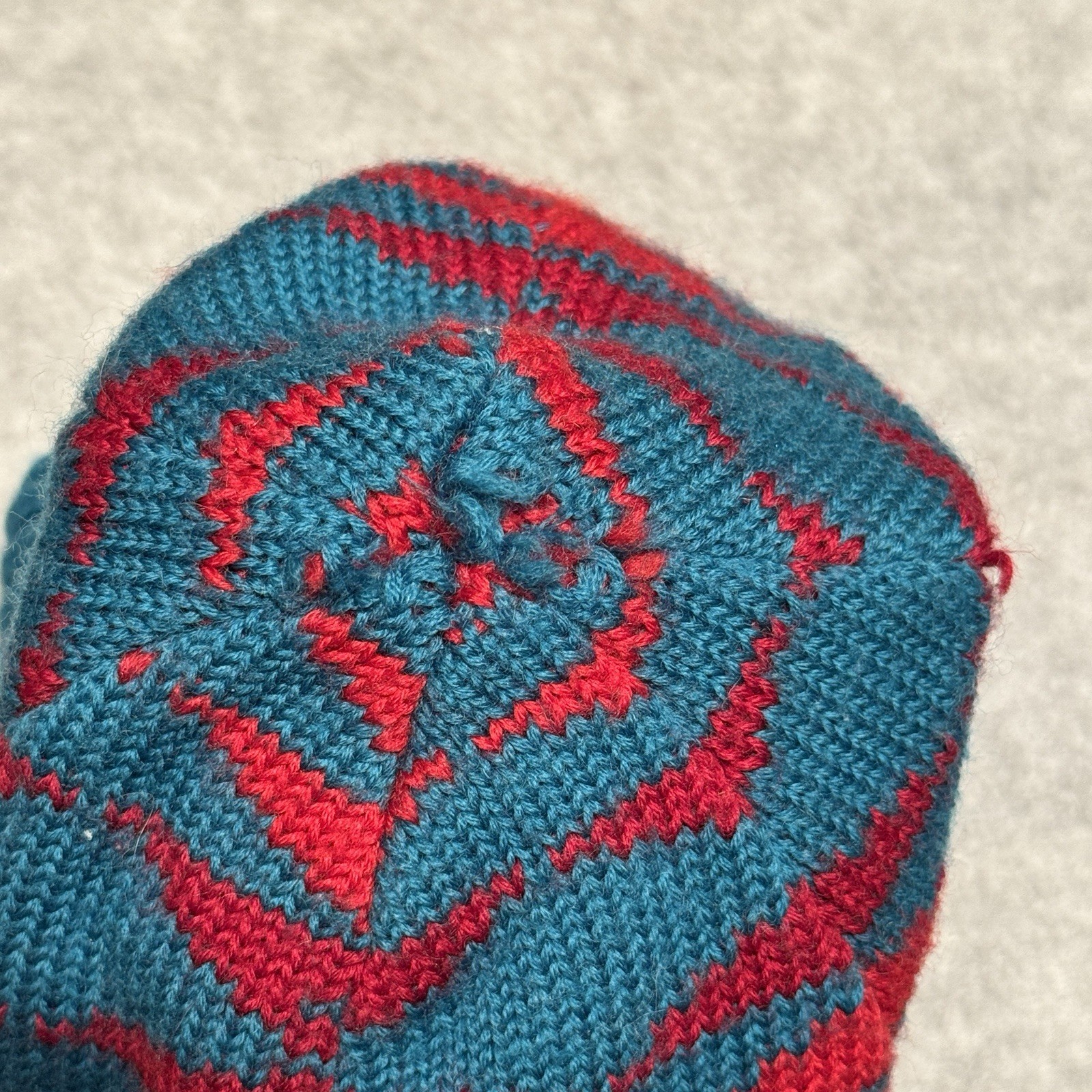 Pendleton Beanie Hat Small Blue Wool - image 6