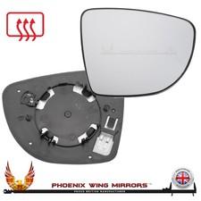 For Renault Captur Mk1 Door Wing Mirror Glass 2013-2020 Heated Cip On Right Hand