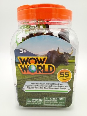 Wow World 55pc Assorted Farm Animal Figurines Play Set | Ages 3+ | Kids Toy NEW