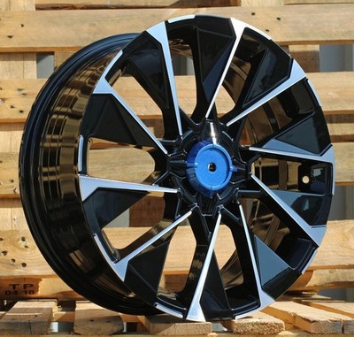 4X17'' 4X100 Renault Clio Alpine Design Schwarze polierte Leichtmetallfelgen