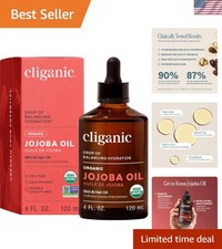 Sustainable Organic Jojoba Oil 4oz - Face, Body  Hair Moisturizer, Gluten-Free