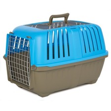24 Inch Top Door Spree Travel Pet Carrier for Dog/Cat with Steel Door Blue