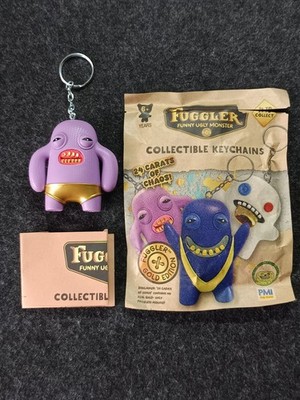Schlüsselanhänger COMMON FUGGLER Gold Edition 24 Karat Chaos ANNOYING ALIEN lila
