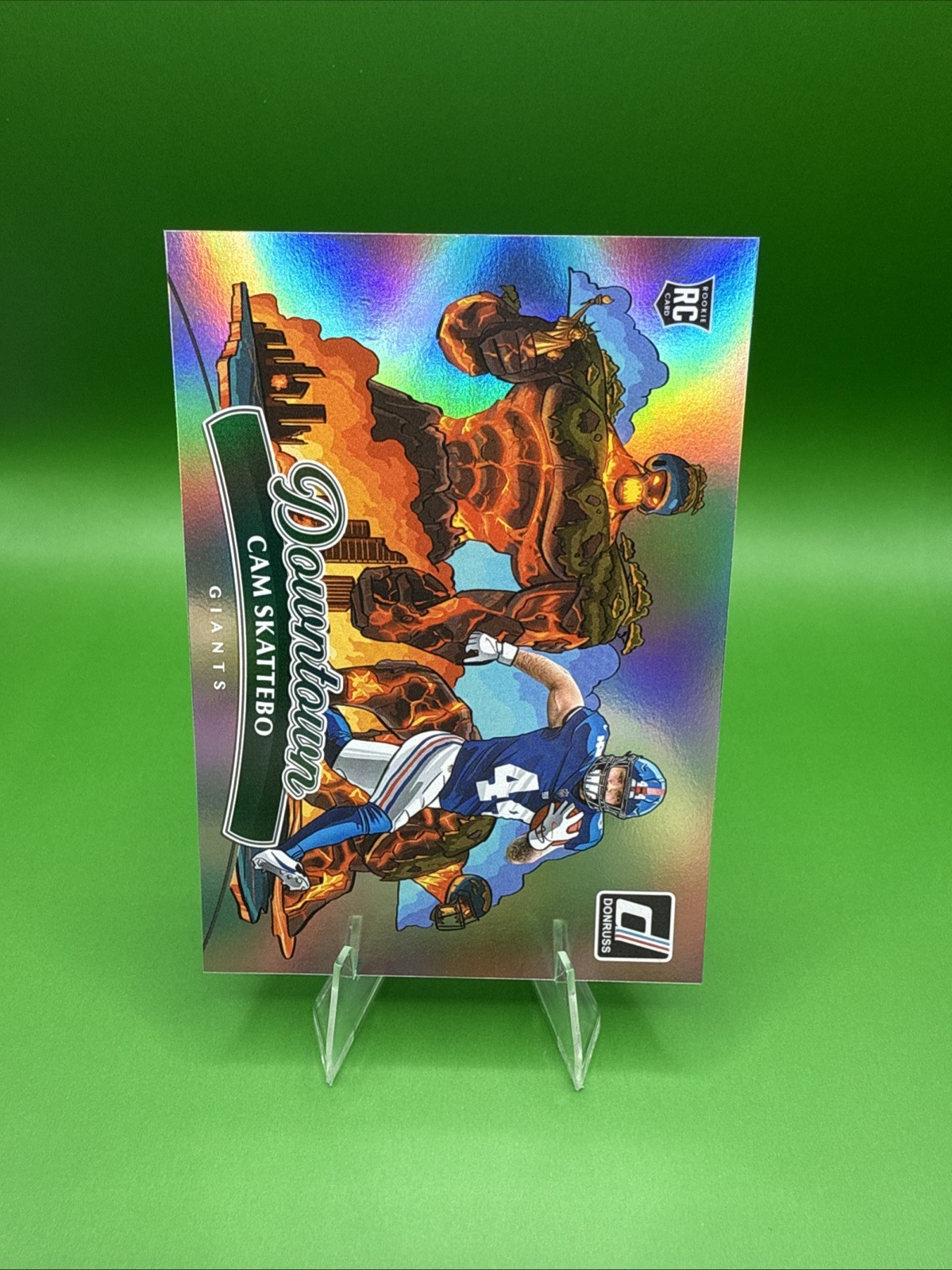 Cam Skattebo 2025 Donruss DOWNTOWN Rookie Horizontal Case Hit SSP Giants RC