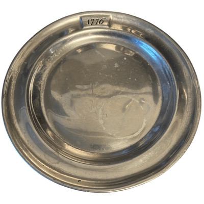 1776 RWP Wilton 9 7/8  Vintage Pewter Plate