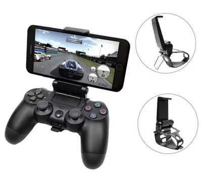 Mobile Cell Phone Stand For PS4 Controller Mount Hand Grip Clip Holder