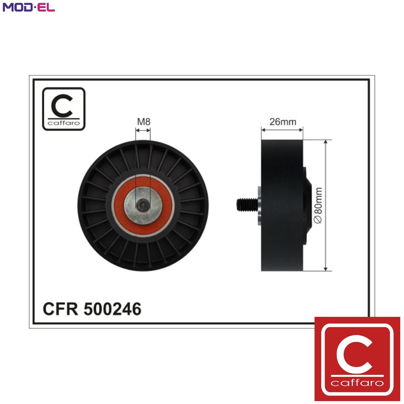 TENSIONER PULLEY VRIBBED BELT 500246 FOR PEUGEOT BOXER/FURGON/Van/Bus  CITROEN