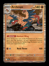 Archeops 051/086 Holo - White Flare Pokemon Card - NM