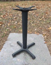 Black Metal Pedestal Base for Dining Bistro Table (Base Only)