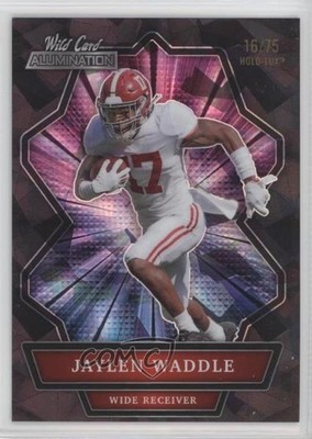 2021 Wild Card Alumination Holo-Lux Black 16/75 Jaylen Waddle Rookie RC 10up